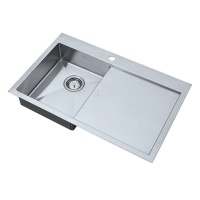 Zen Uno Accessible Kitchen Sink and Drainer | Left Handed Shallow Bowl Disabled Kitchen Sink